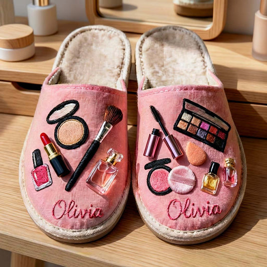 Schönheitsroutine – Personalisierte Make-up-Slipper