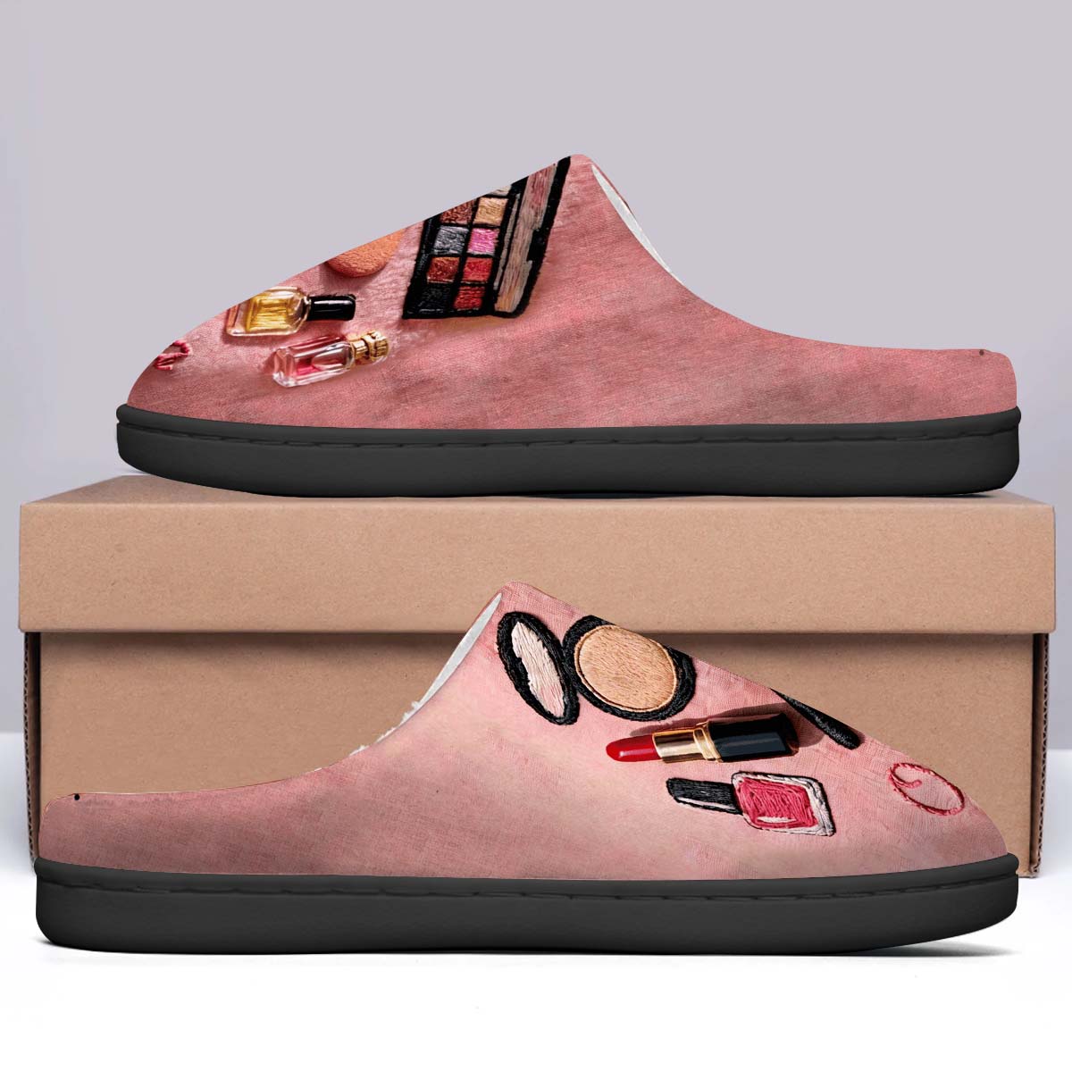 Routine beauté - Pantoufles de maquillage personnalisées