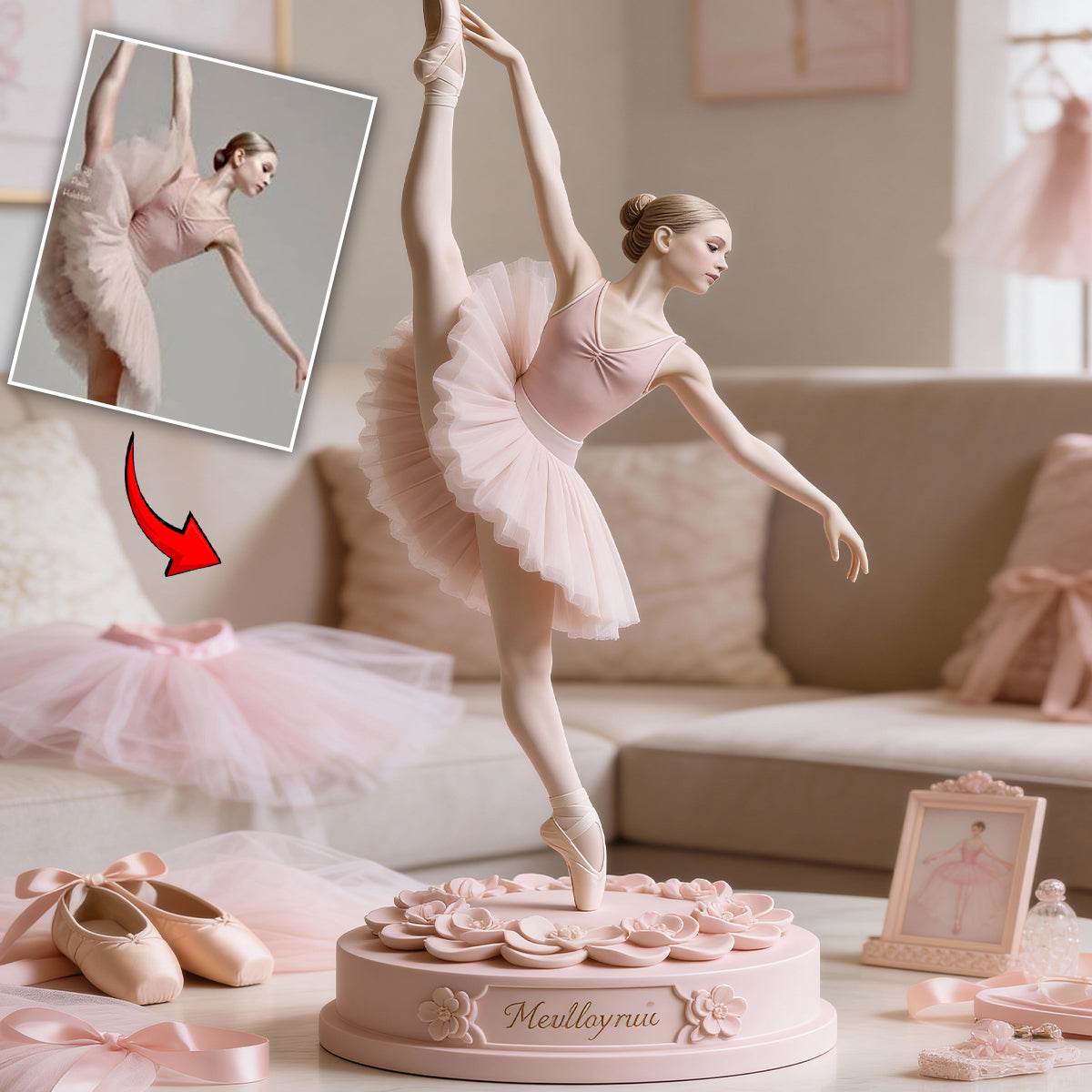 Ballet Girl, Ballerina - Personalized Ballet Custom Shaped Acrylic Plaque