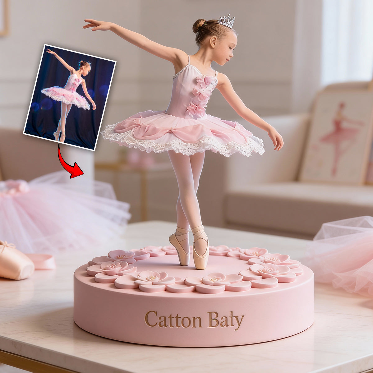 Ballet Girl, Ballerina - Personalized Ballet Custom Shaped Acrylic Plaque
