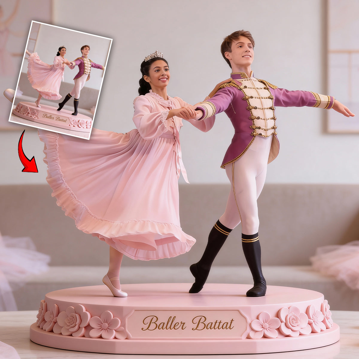 Ballet Girl, Ballerina - Personalized Ballet Custom Shaped Acrylic Plaque