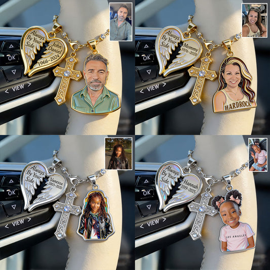 Always By Your Side - Personalized Memorial Dangling Charms
