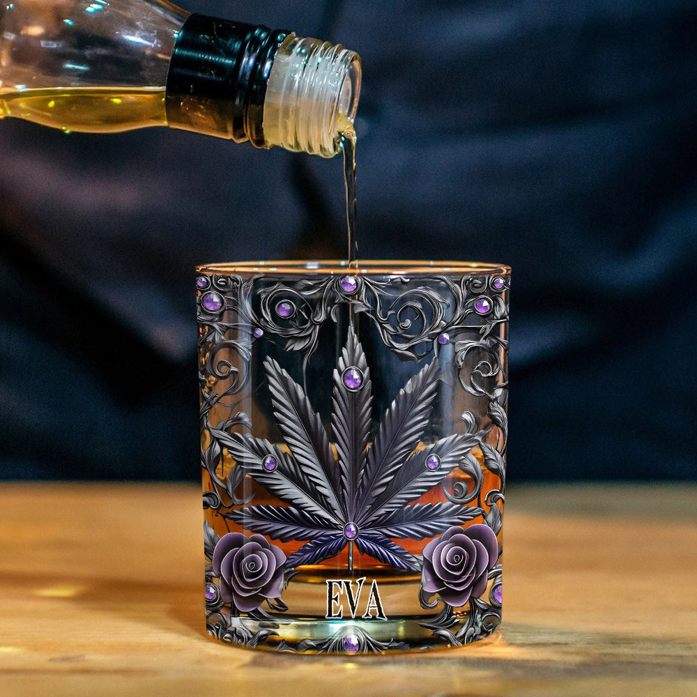 Beautiful Marijuanas - Personalized Weed Whiskey Glass