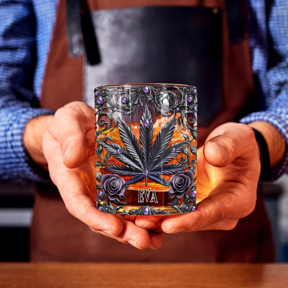 Beautiful Marijuanas - Personalized Weed Whiskey Glass