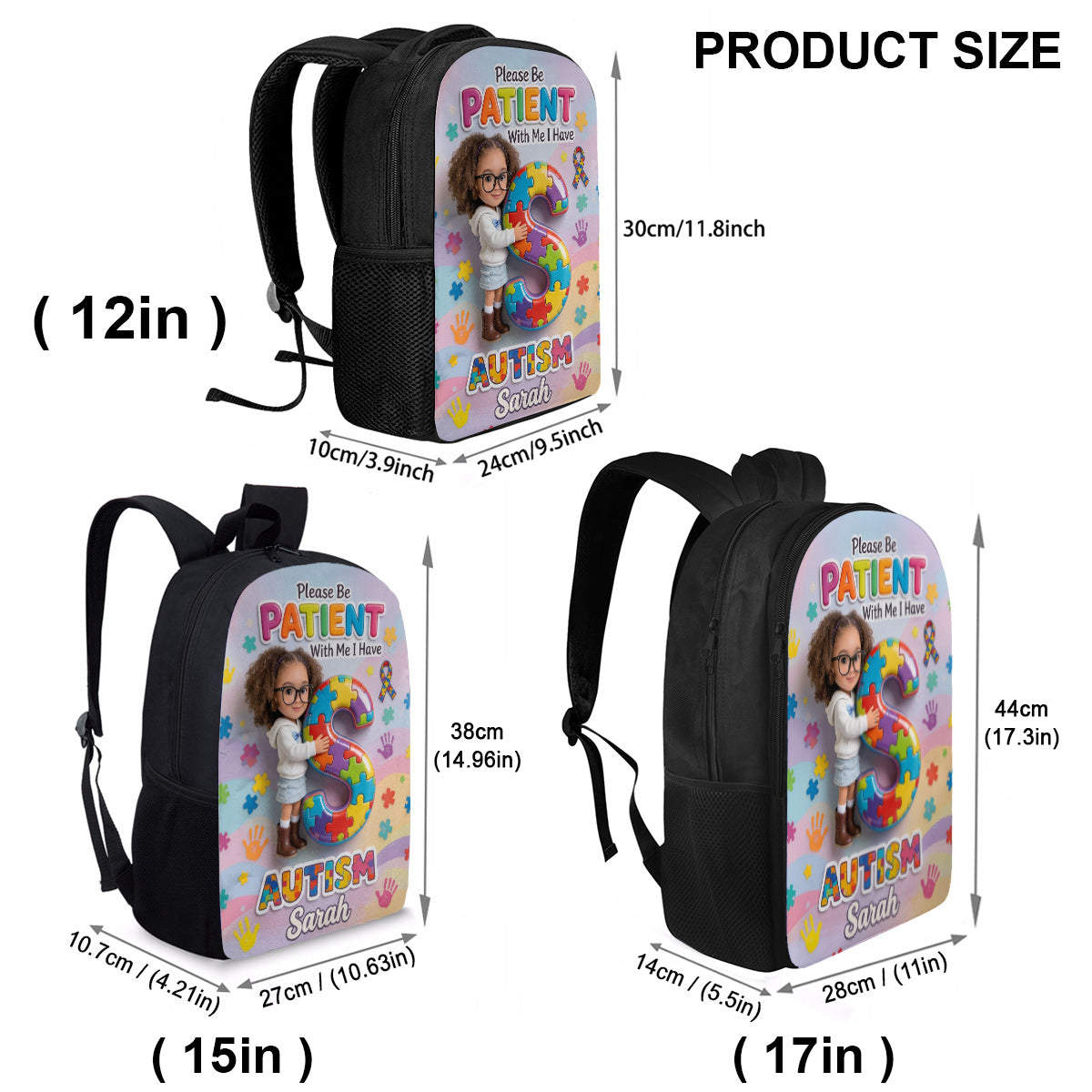 Be Kind - Personalized Autism Awareness Multifunctional Backpack