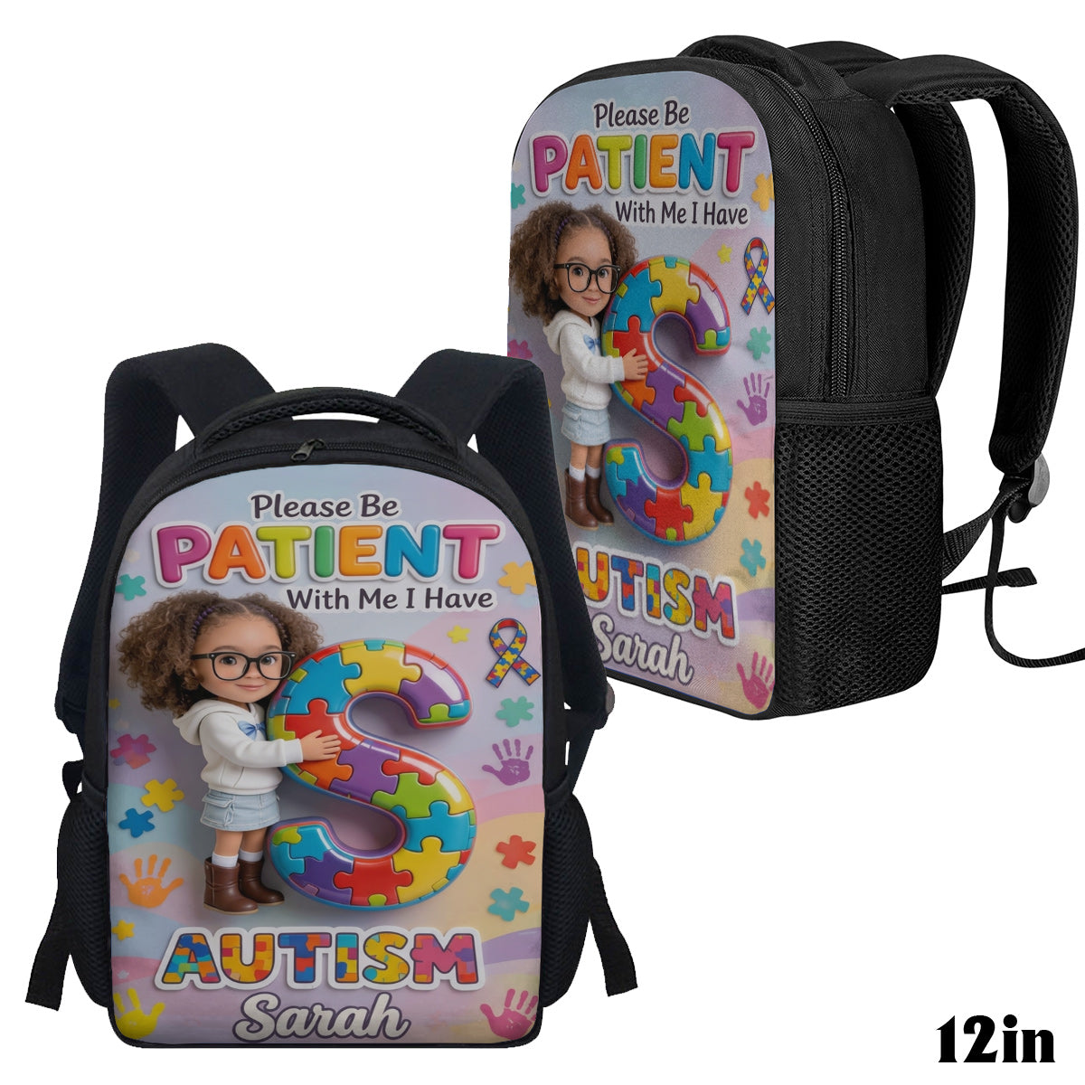 Be Kind - Personalized Autism Awareness Multifunctional Backpack