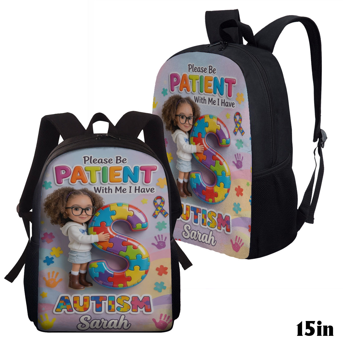 Be Kind - Personalized Autism Awareness Multifunctional Backpack
