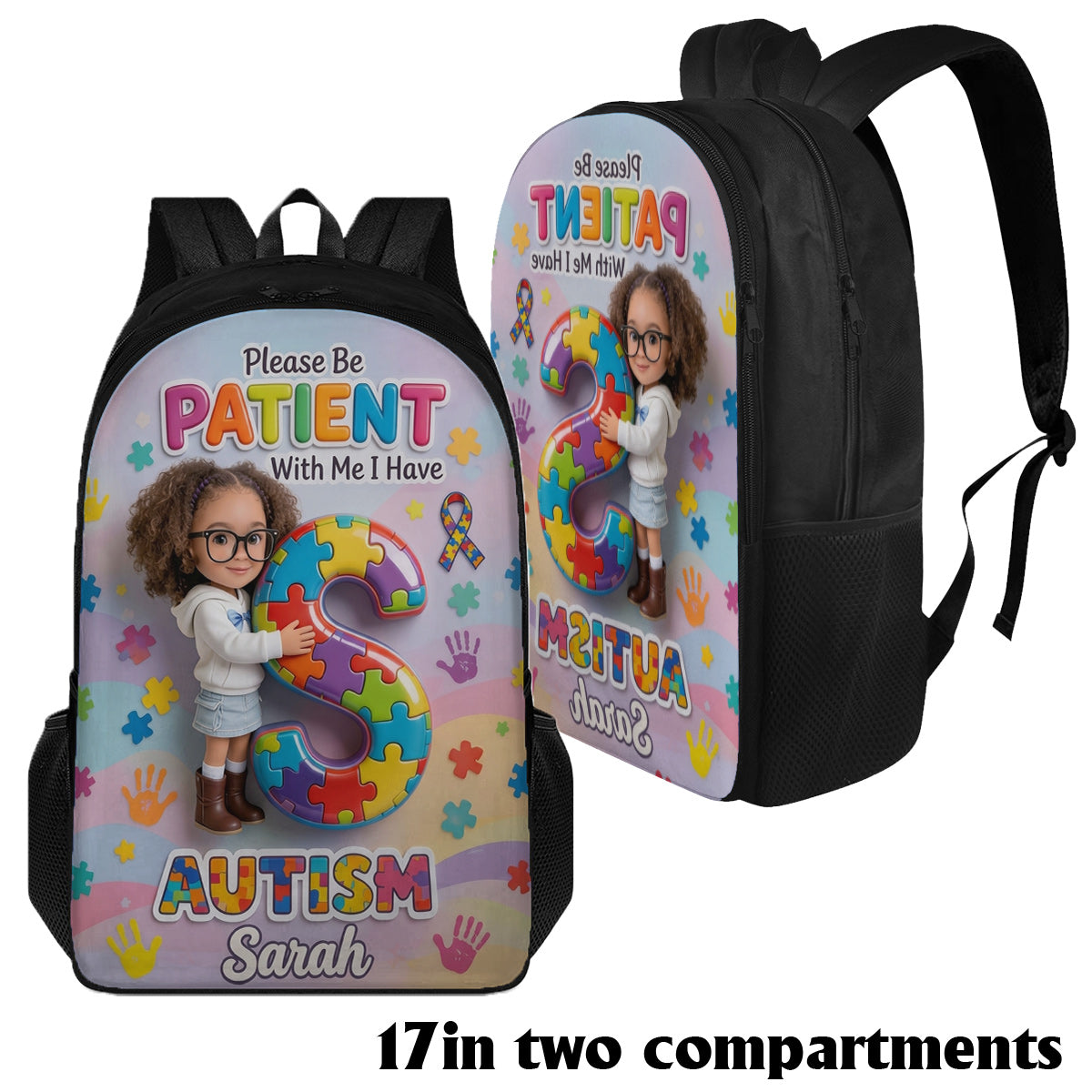 Be Kind - Personalized Autism Awareness Multifunctional Backpack