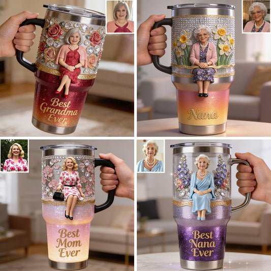 Meilleure Grand-mère, Parfaite pour Maman, Nana - Tasse Personnalisée avec Poignée