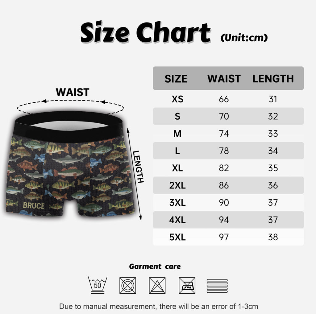 Passionné de pêche ? Boxers personnalisés pour hommes