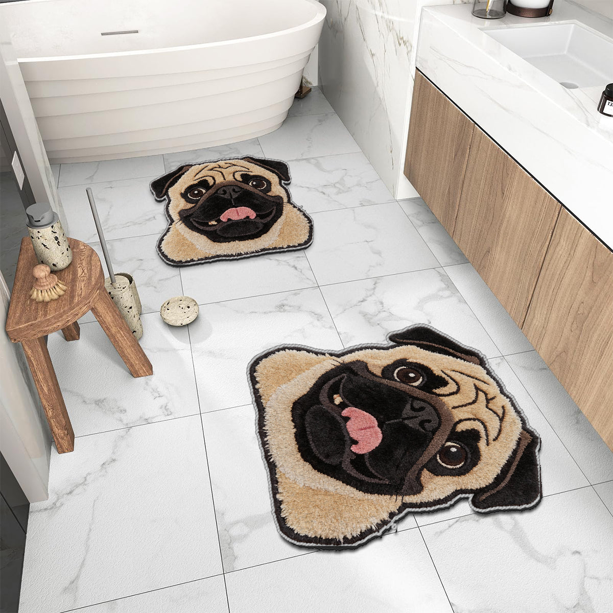 Custom From Any Photo - Personalized Dog Non-Slip Tufted Rug