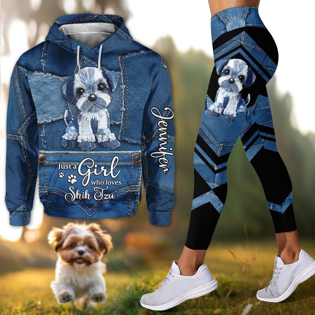 Love Shih Tzu - Personalized Dog Hoodie and Leggings