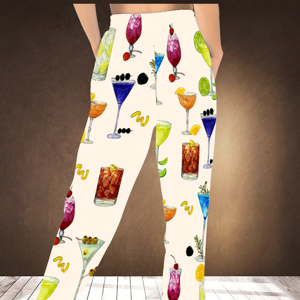 Full Of Holiday Spirit Colorful Cocktail - Personalized Cocktail Unisex Sweatpants