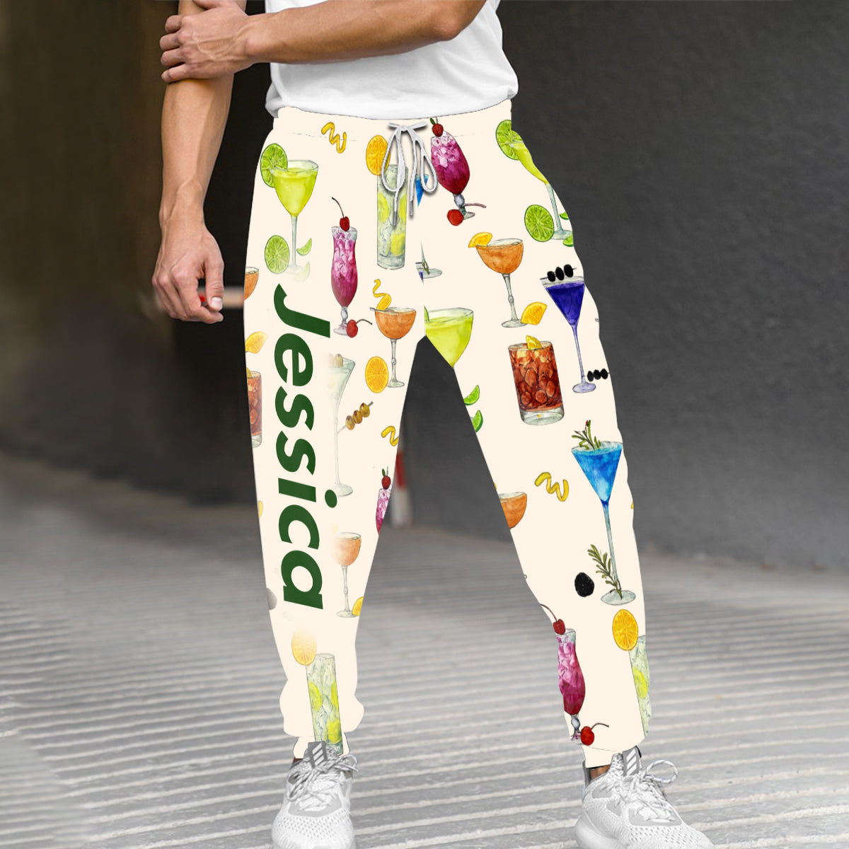 Full Of Holiday Spirit Colorful Cocktail - Personalized Cocktail Unisex Sweatpants