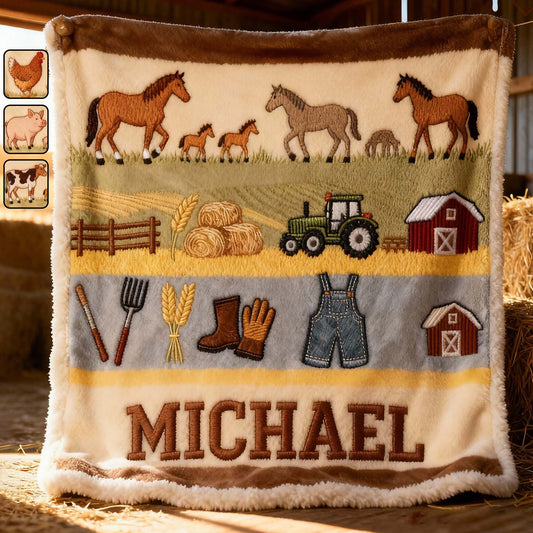 Farmer Life - Personalized Farmer Blanket