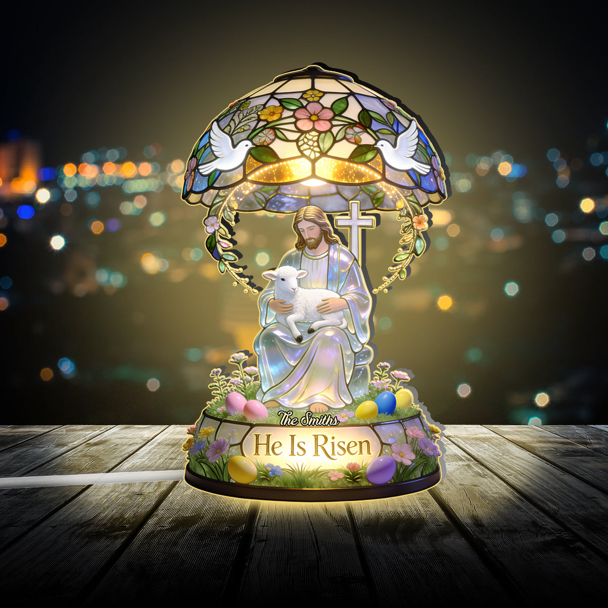 Croire - Veilleuse LED chrétienne personnalisée en acrylique