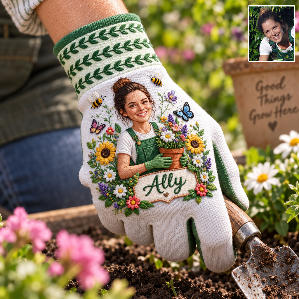 Amoureux du jardinage, Cadeau pour jardinier - Gants de jardinage personnalisés