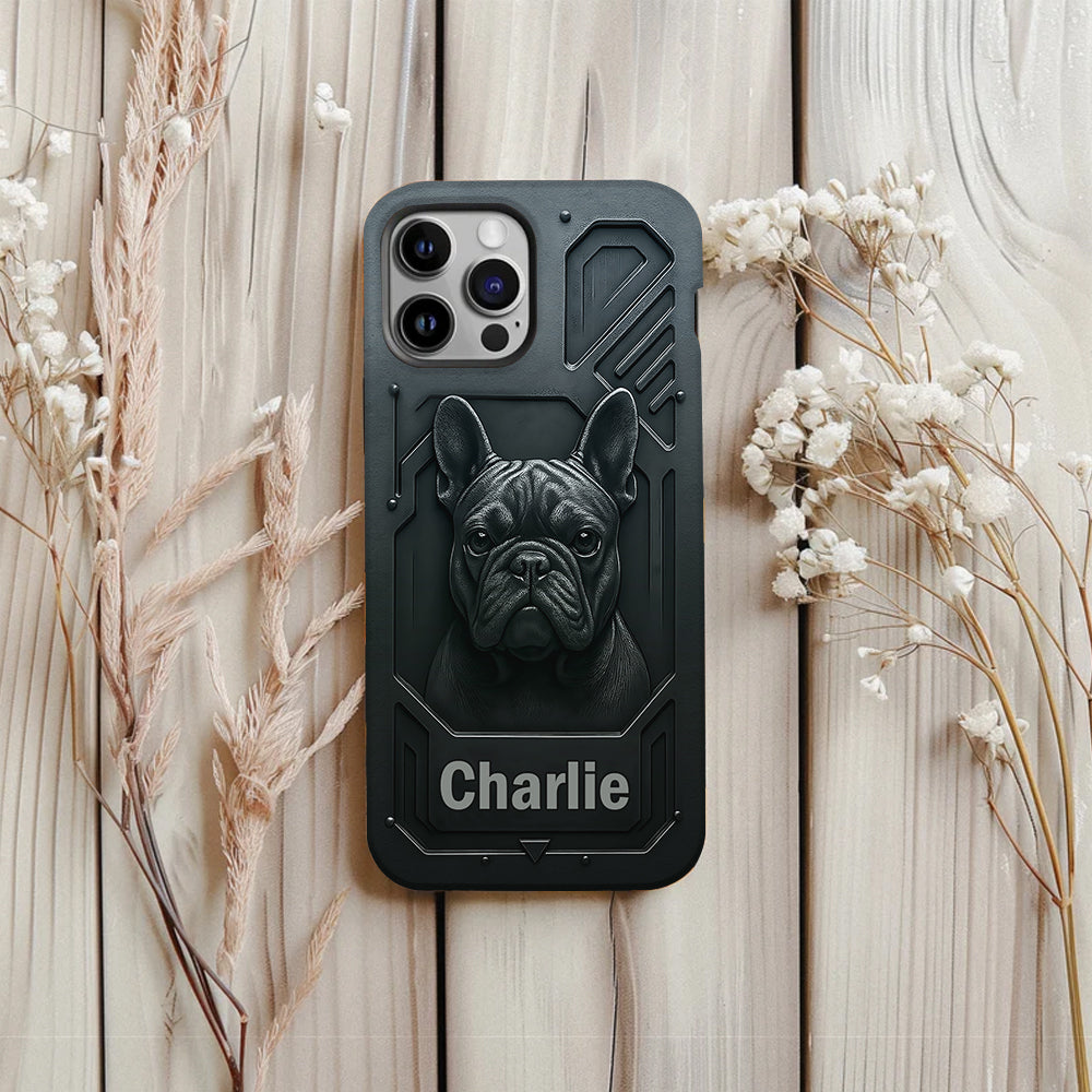 Meilleure maman/papa de chien - Coque de téléphone personnalisée avec impression intégrale de chien