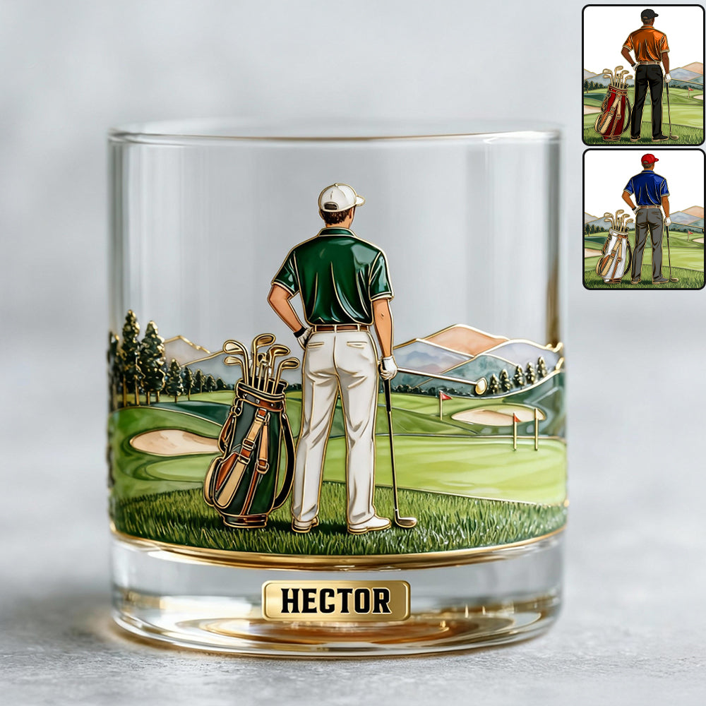 Love Golf And Booze - Personalized Golf Whiskey Decanter Set