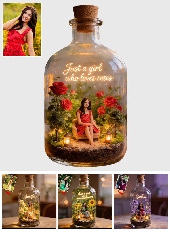 Custom Any Photo - Personalized Birth Month Flower Custom Shaped Acrylic Plaque