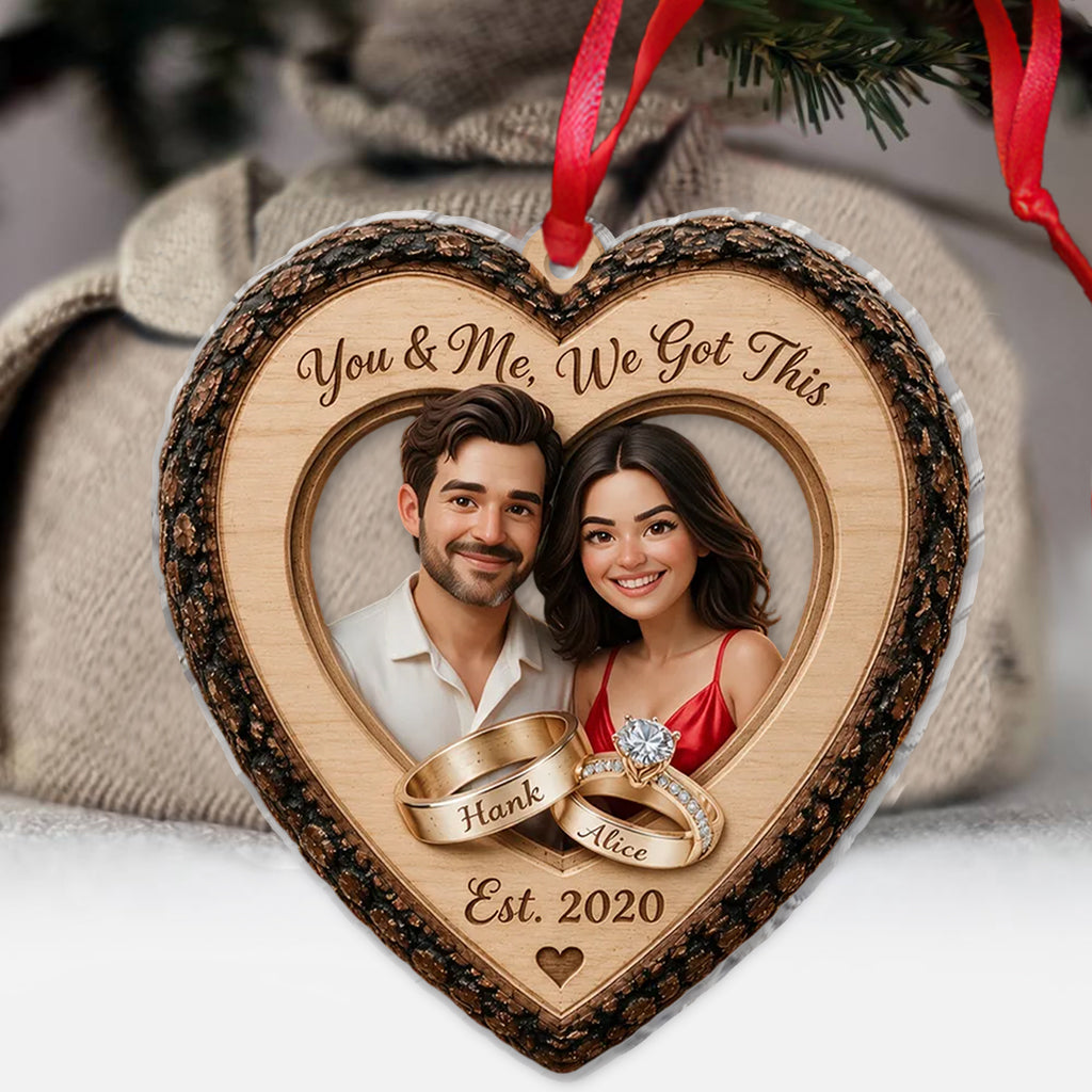 Notre Noël Ensemble - Ornement Personnalisé pour Couple