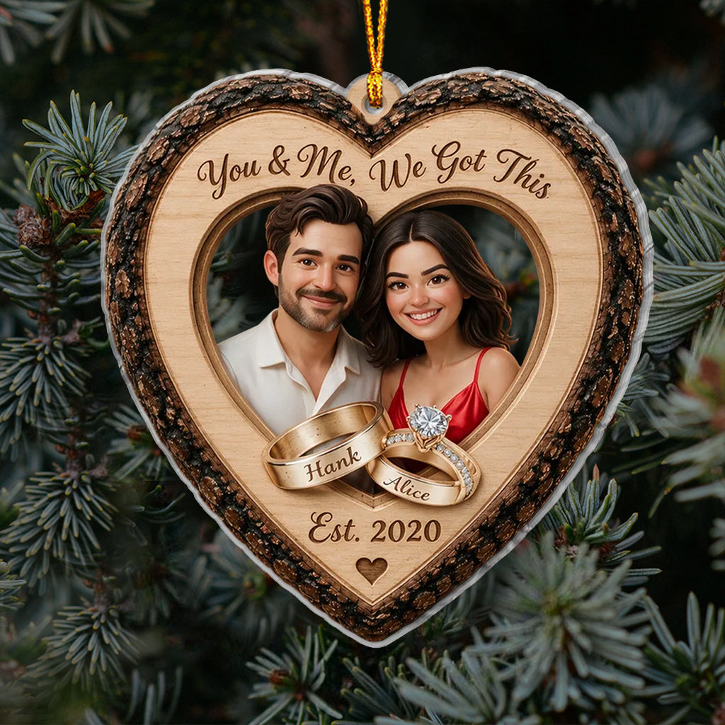 Notre Noël Ensemble - Ornement Personnalisé pour Couple