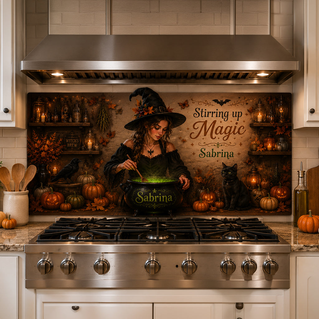 The Witch Kitchen - Personalized Witch Wall Decal