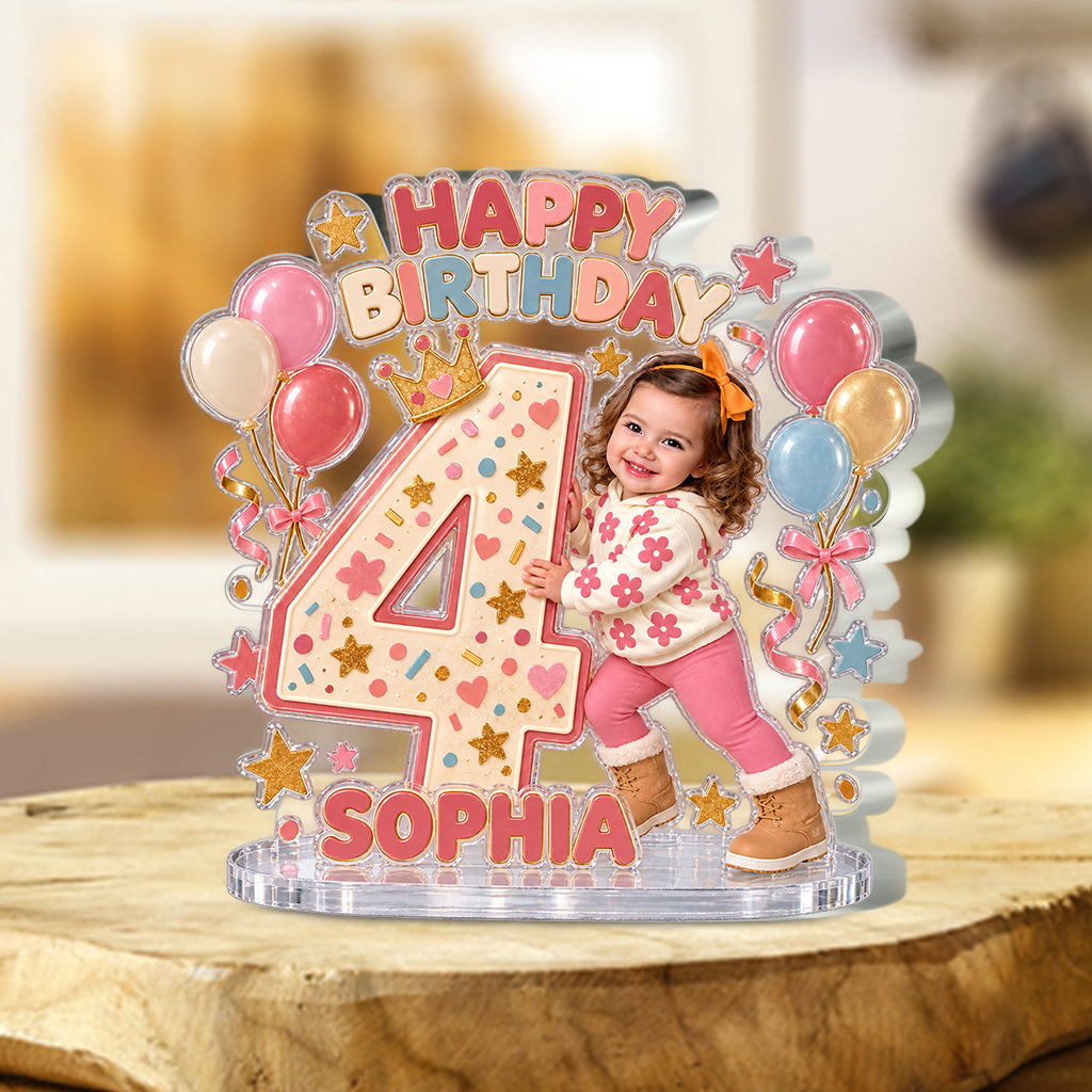 Custom Any Photo - Personalized Birthday Custom Shaped Acrylic Plaque