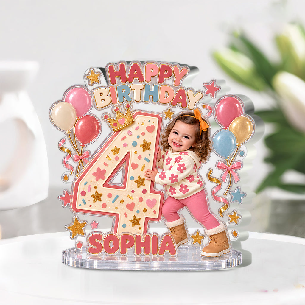 Custom Any Photo - Personalized Birthday Custom Shaped Acrylic Plaque