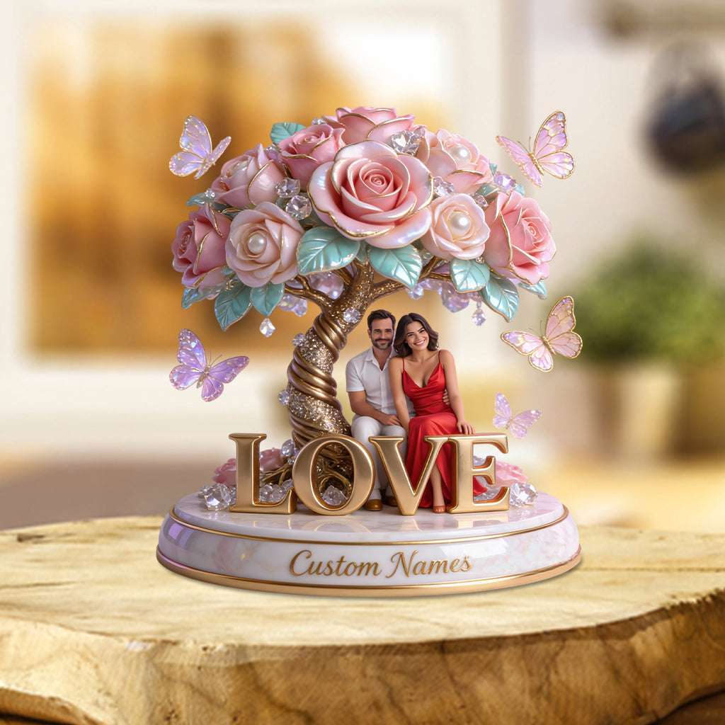 You And Me - Personalized Couple Custom Shaped Acrylic Plaque