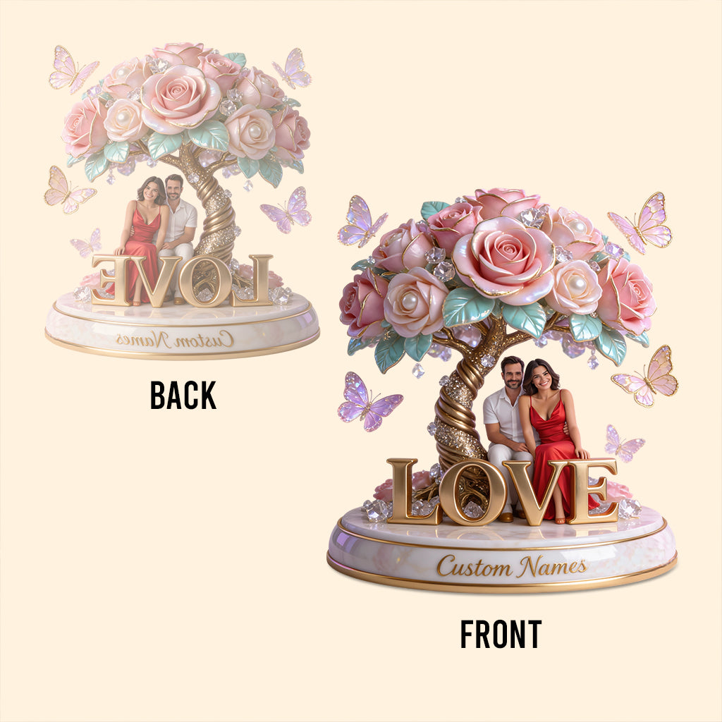 You And Me - Personalized Couple Custom Shaped Acrylic Plaque