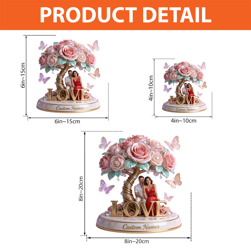 You And Me - Personalized Couple Custom Shaped Acrylic Plaque