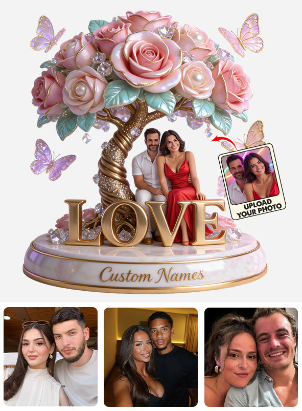 You And Me - Personalized Couple Custom Shaped Acrylic Plaque