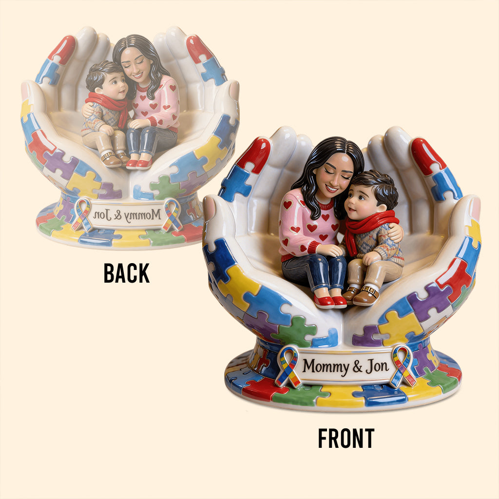 Autism Mom - Personalized Autism Awareness Custom Shaped Acrylic Plaque