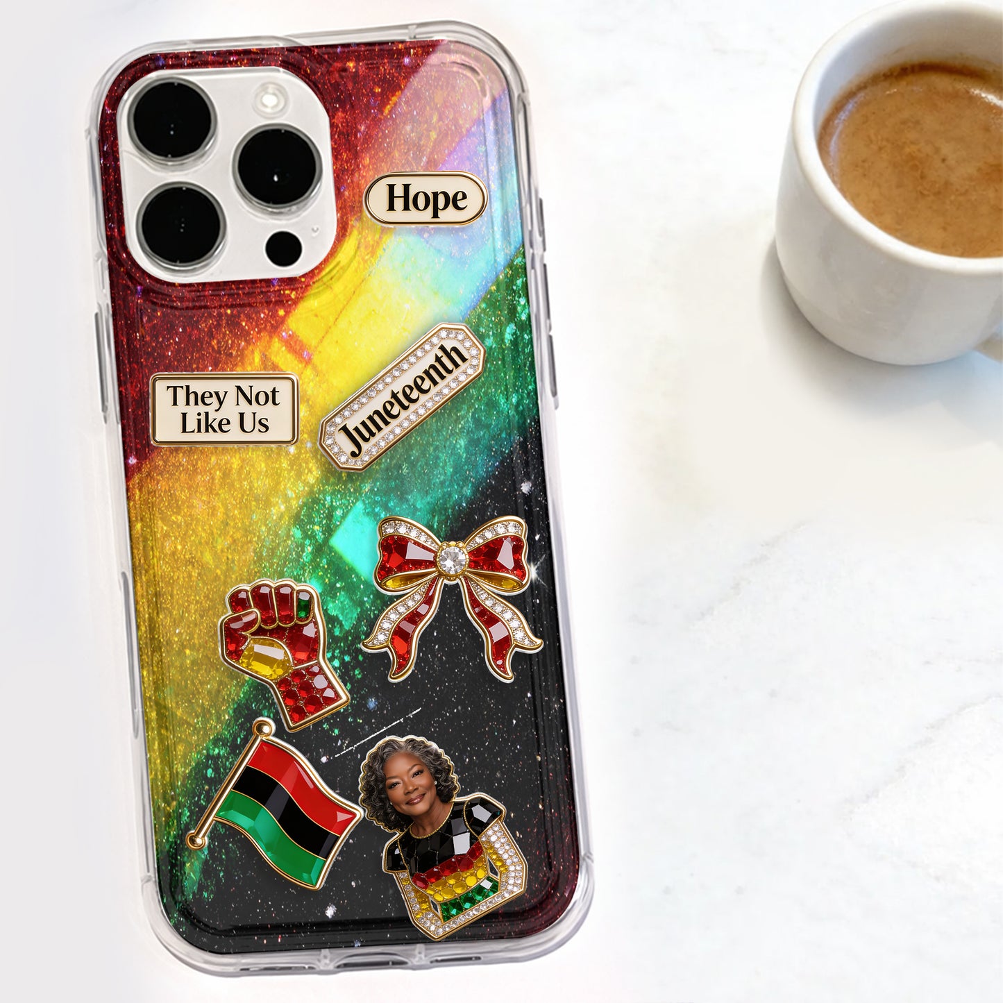 Ils ne nous aiment pas - Coque de téléphone shaker personnalisée afro-américaine