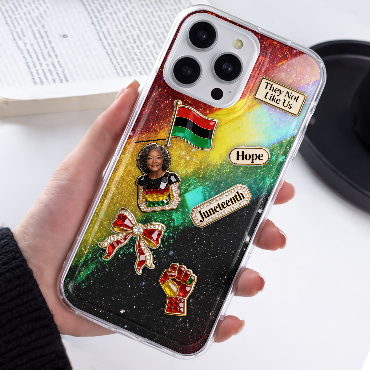 Ils ne nous aiment pas - Coque de téléphone shaker personnalisée afro-américaine