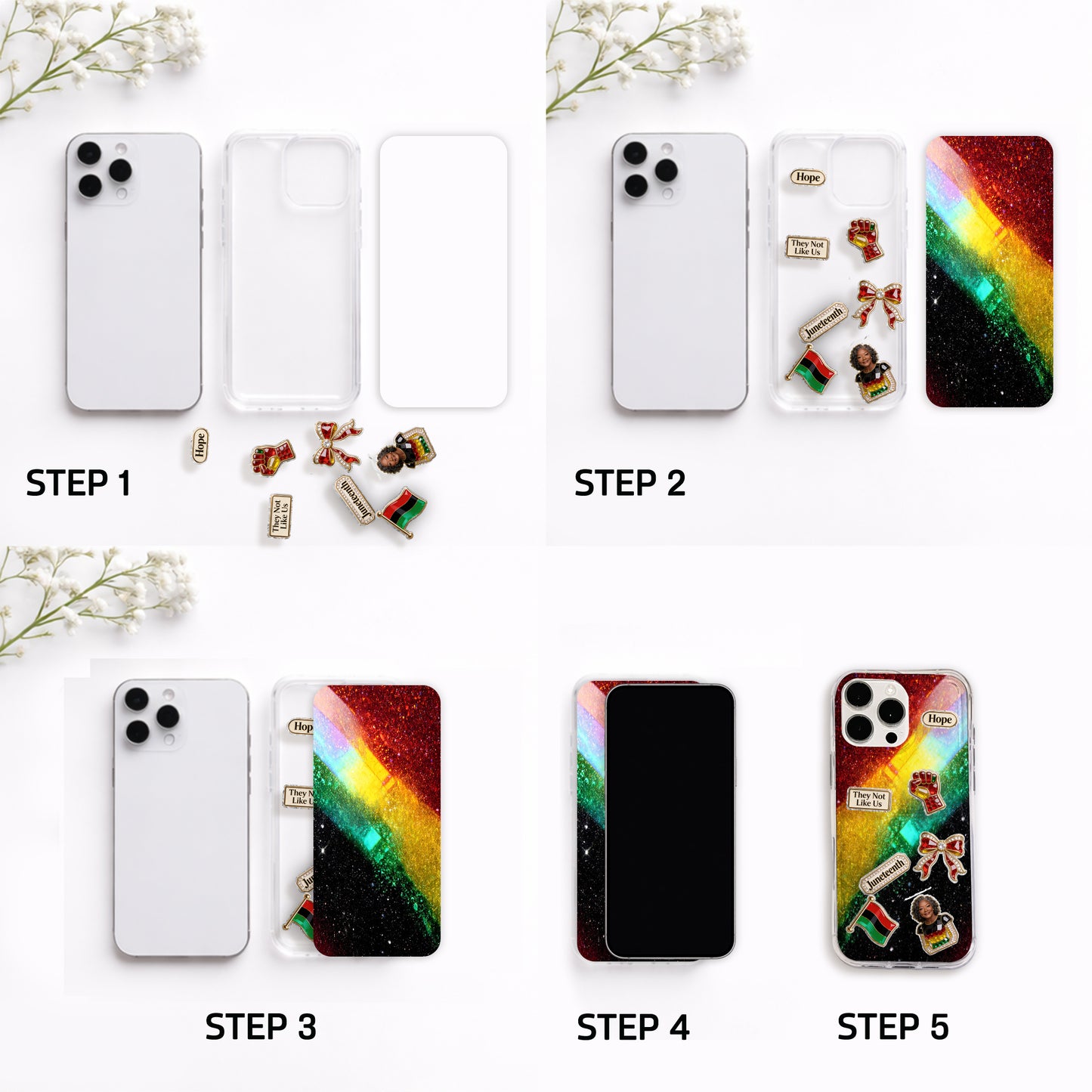 Ils ne nous aiment pas - Coque de téléphone shaker personnalisée afro-américaine