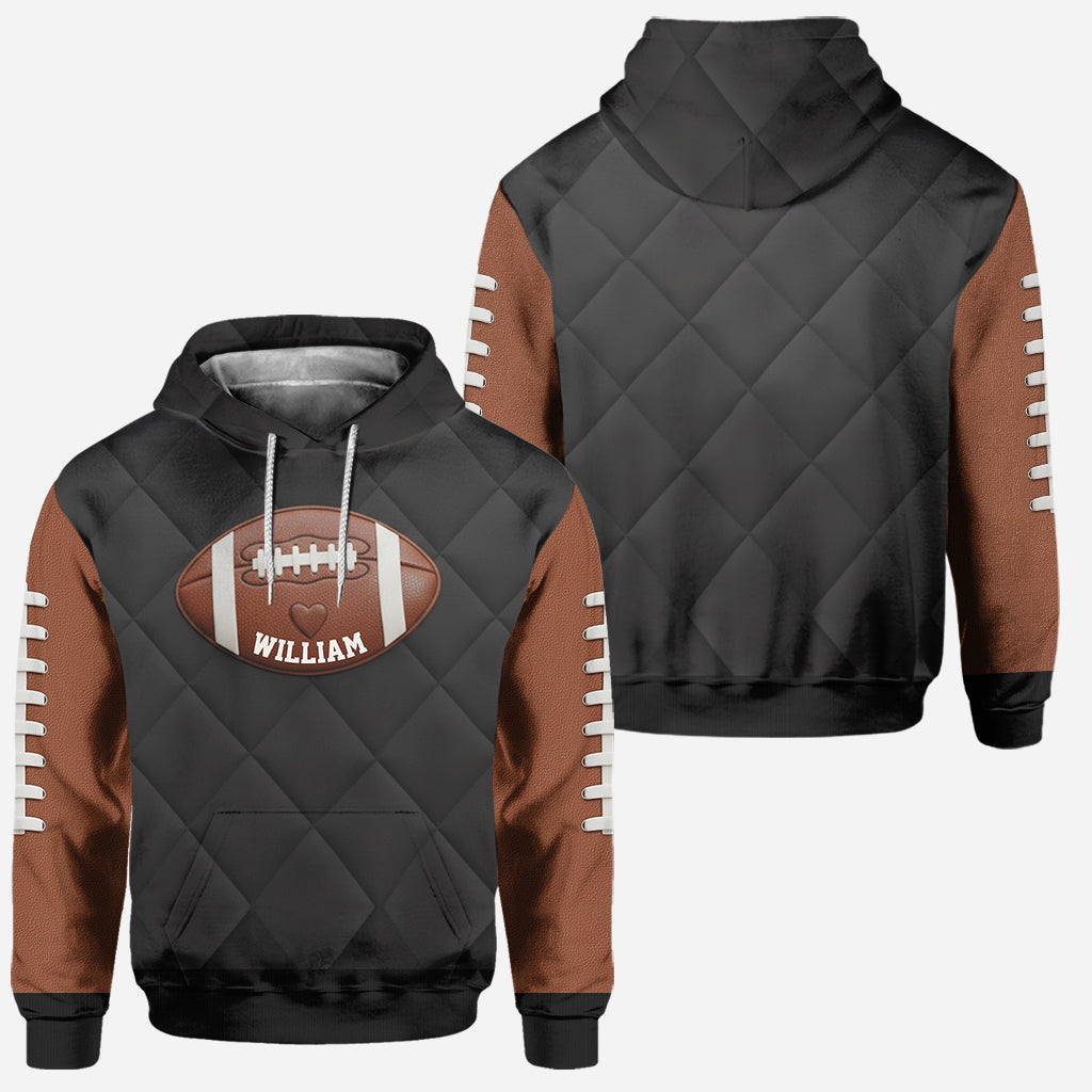 Game Day Football Mom, Girlfriend, Wife - Personalized Football Hoodie and Leggings