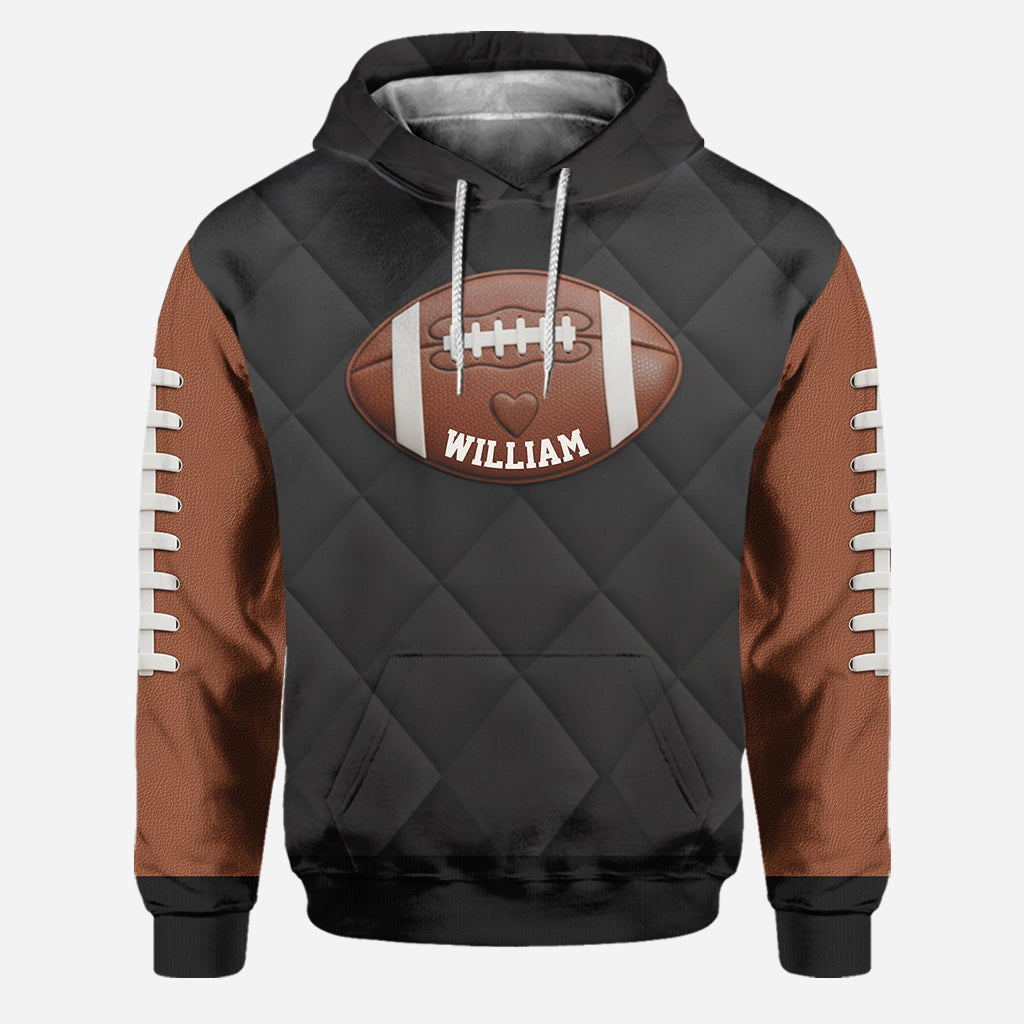 Game Day Football Mom, Girlfriend, Wife - Personalized Football Hoodie and Leggings