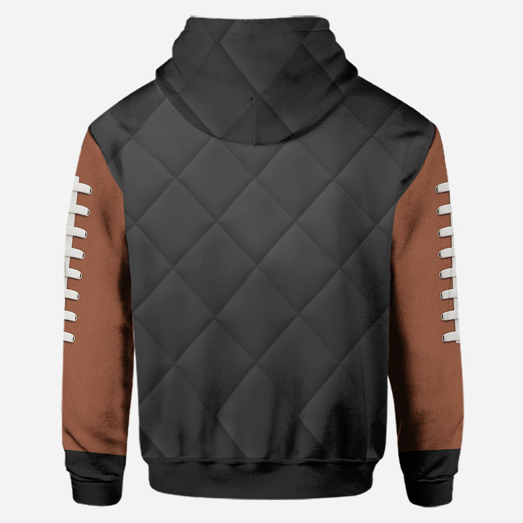 Game Day Football Mom, Girlfriend, Wife - Personalized Football Hoodie and Leggings