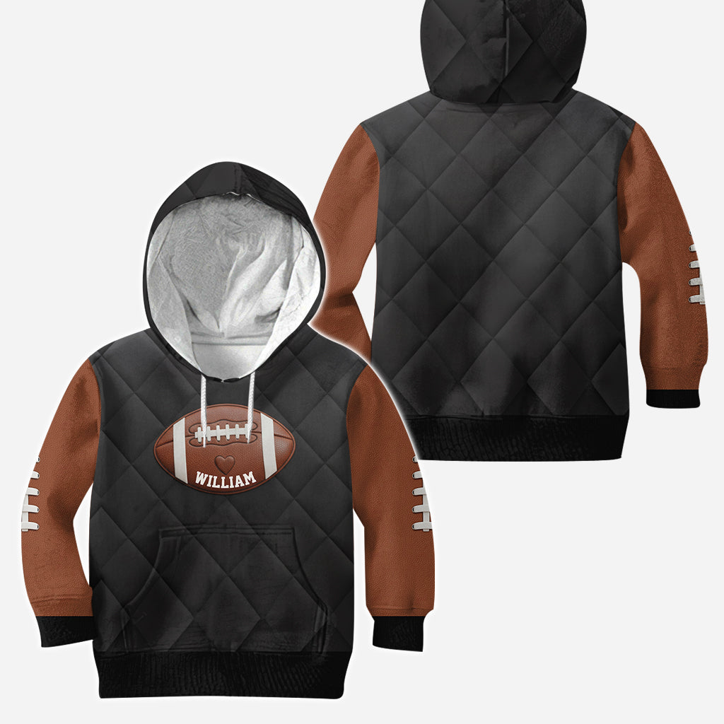 Game Day Football Mom, Girlfriend, Wife - Personalized Football Hoodie and Leggings