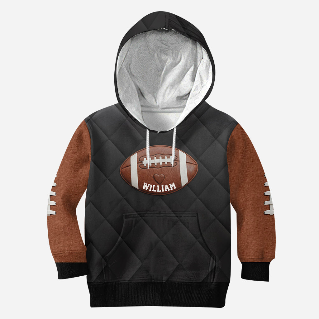 Game Day Football Mom, Girlfriend, Wife - Personalized Football Hoodie and Leggings