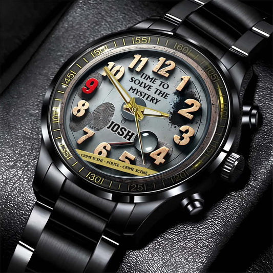 Zeit, das Rätsel zu lösen – personalisierte Armbanduhr