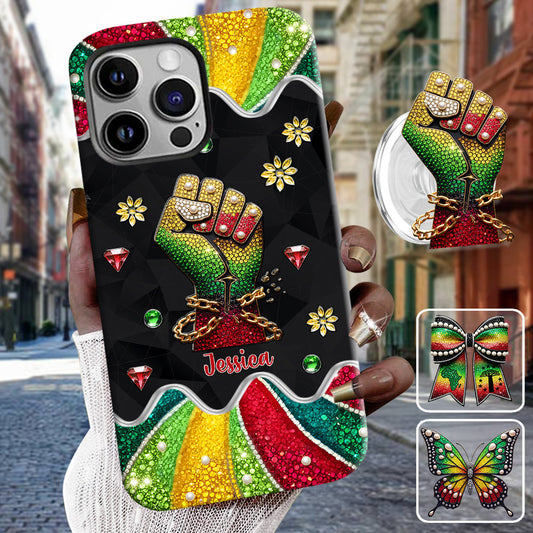 They Not Like Us - Personalized Juneteenth Full Print Phone Case & Phone Grip
