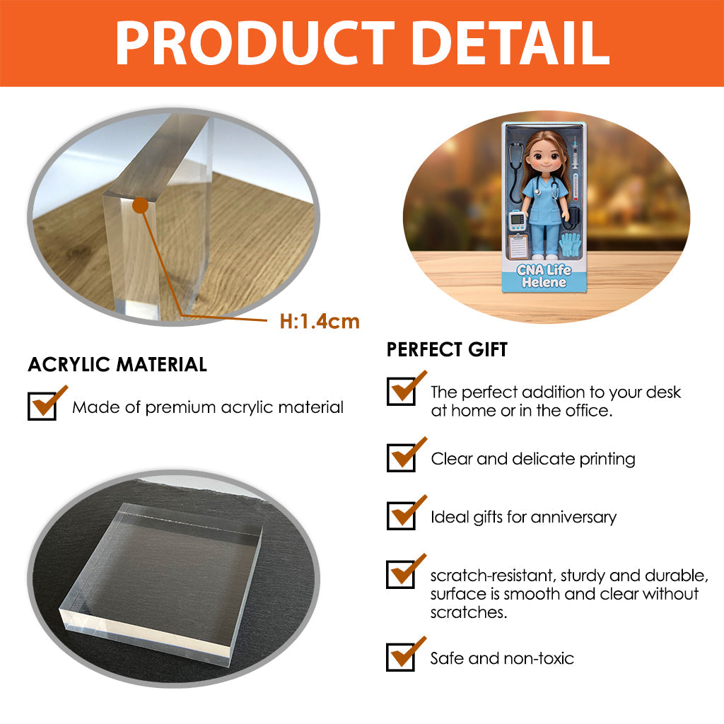 Custom From Any Photo - Personalized Nurse Custom Shaped Acrylic Plaque