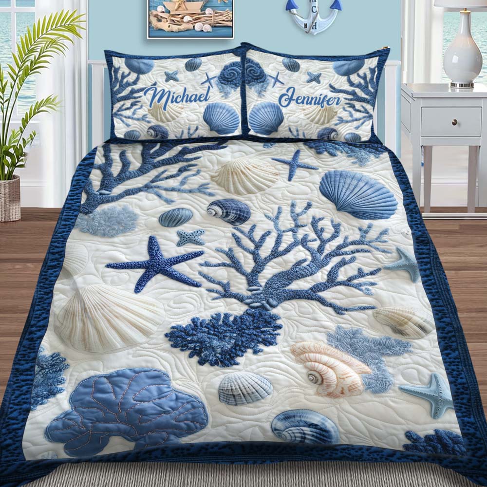 Beach Lovin' - Personalized Sea Lover Quilt Set