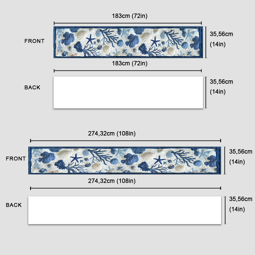 Beach Lovin' Summer Vibes - Personalized Sea Lover Table Runner