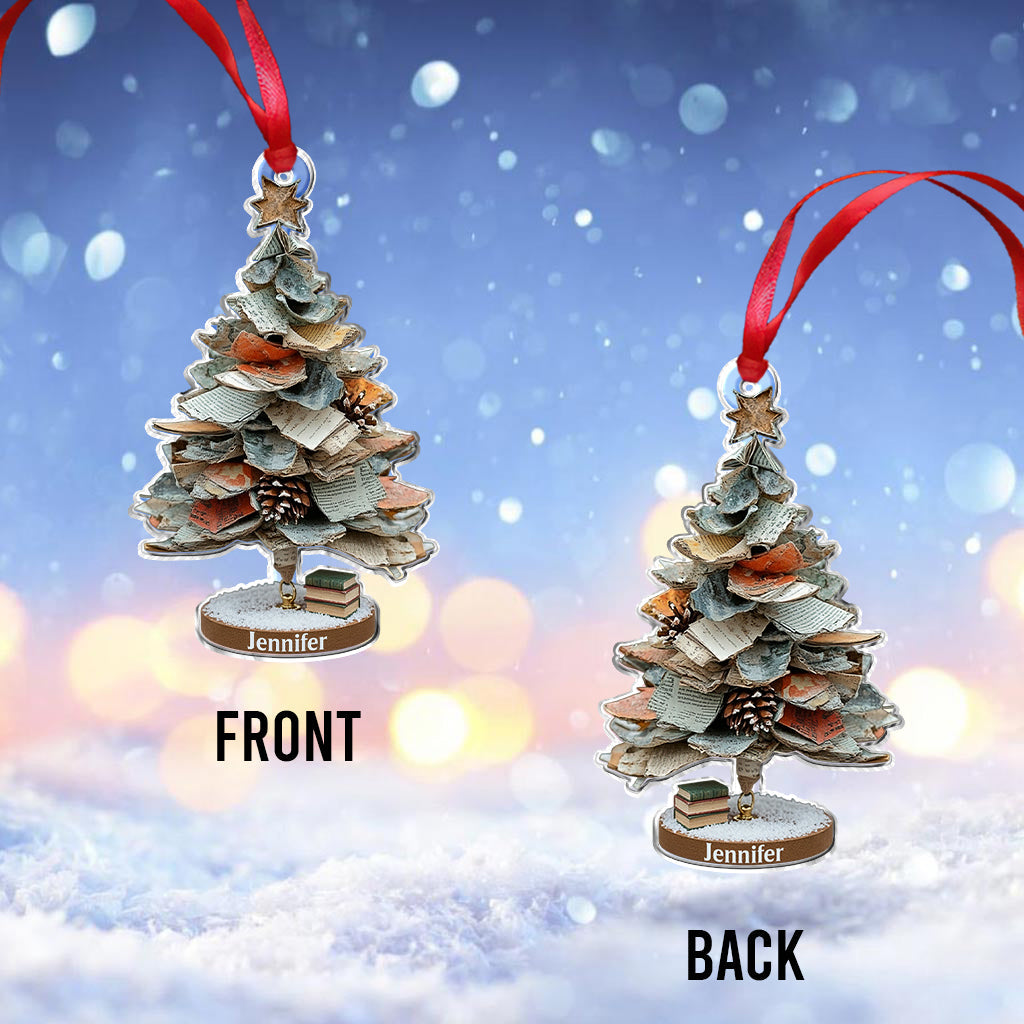 Merry Christmas Book Lovers - Personalized Book Ornament