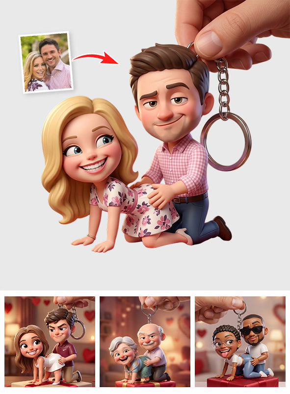 Niedlich & Verrucht – Personalisierter, pikanter Pärchen-Schlüsselanhänger