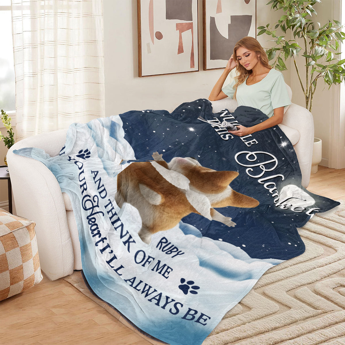 Hug From Heaven - Personalized Dog Wearable Blanket